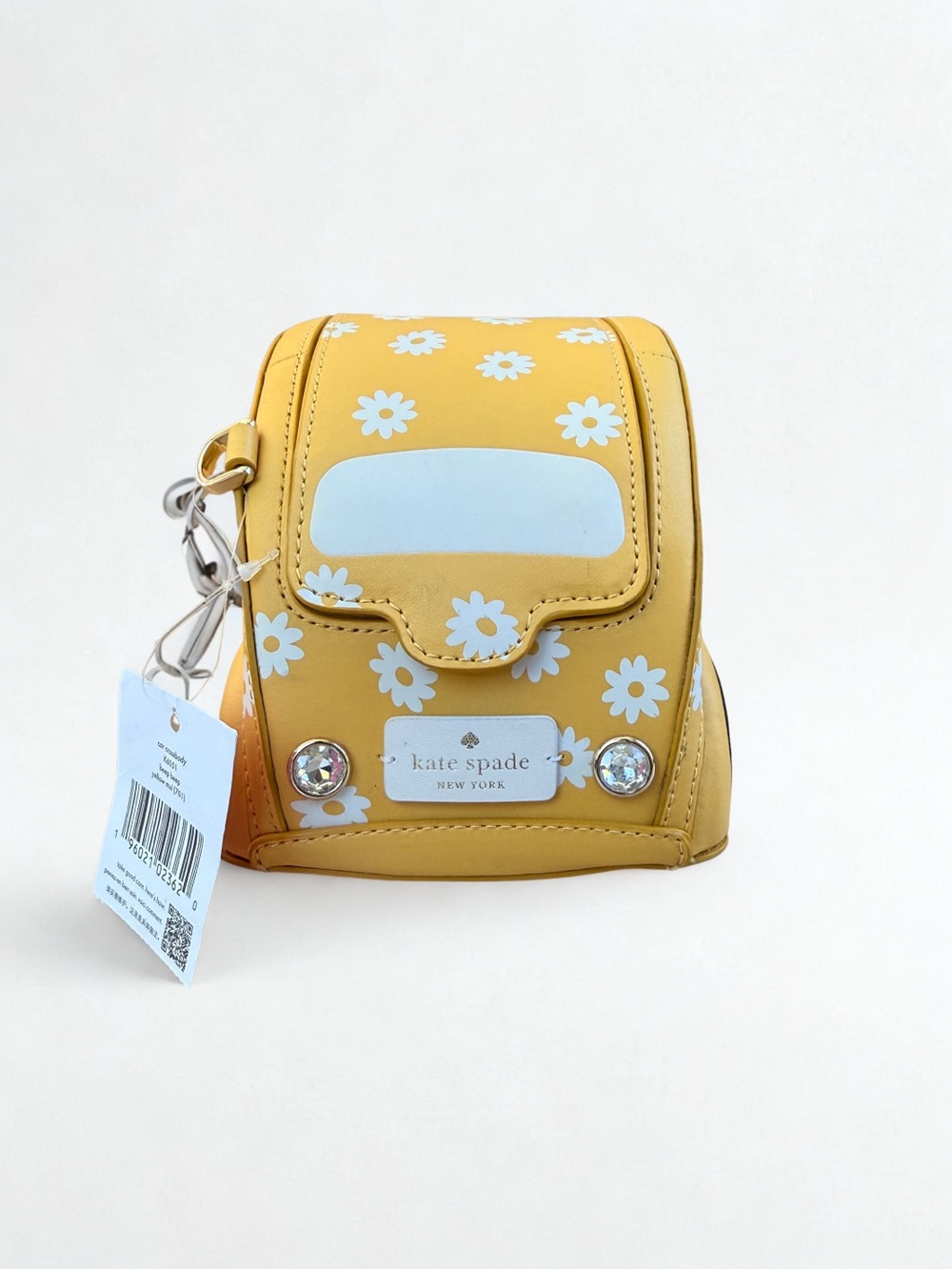 SOLD! NWT Kate Spade Beep Beep Car K6051 Crossbody Bag Yellow RARE w Dust Bag - Picture 7 of 12
